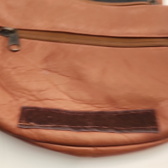 Vintage Brown Genuine Leather Belt Bag - Picture 9 of 10